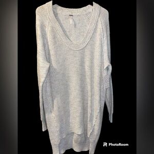 Free People sweater dress ivory cream medium NWT